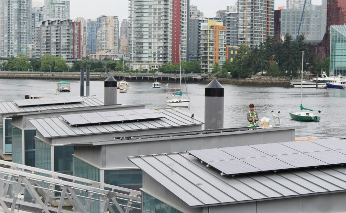City marks first day of summer with new solar panels at Creekside Paddling Centre