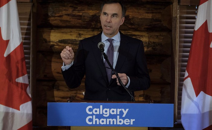 Morneau tells Calgary audience Ottawa’s ownership of Trans Mountain is temporary