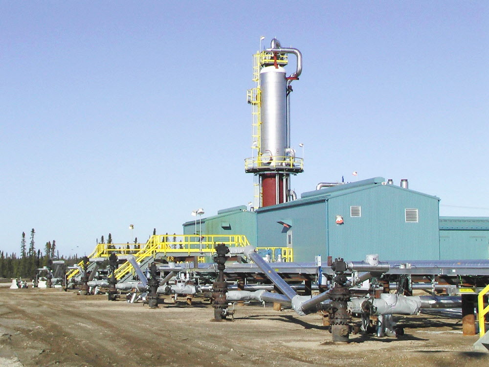  Pictured is a well at Suncor’s Firebag project.