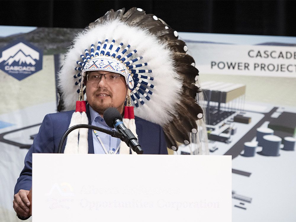  Premier Jason Kenney announced, in Edmonton on Wednesday, September 9, 2020, a major new Indigenous investment in natural resource development that will increase jobs and prosperity in Alberta. Pictured is Chief Billy Morin, Enoch Cree Nation.