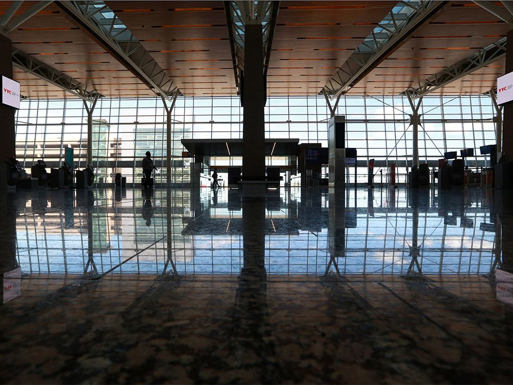  The closed and deserted international terminal at the Calgary International Airport was photographed on Wednesday, June 10, 2020.