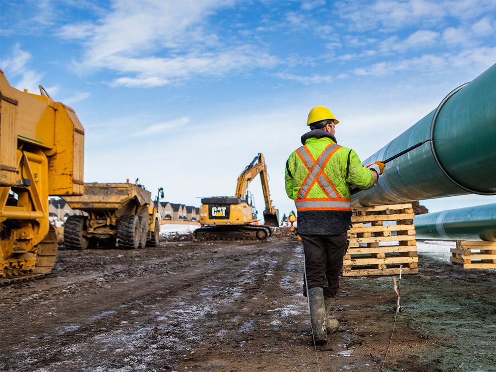  The Trans Mountain pipeline carries crude and refined oil from Alberta to the coast of British Columbia.