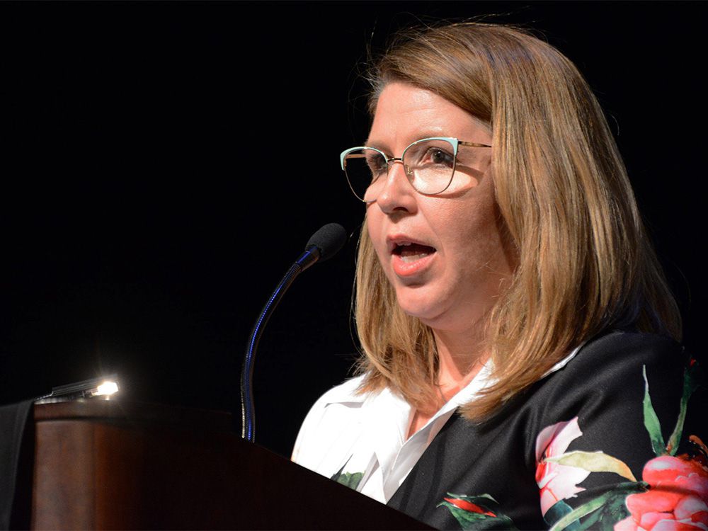  Tracy Allard attends the All Candidates Forum at Grande Prairie Regional College on Tuesday, April 9, 2019. Allard was named Alberta’s new minister of municipal affairs.