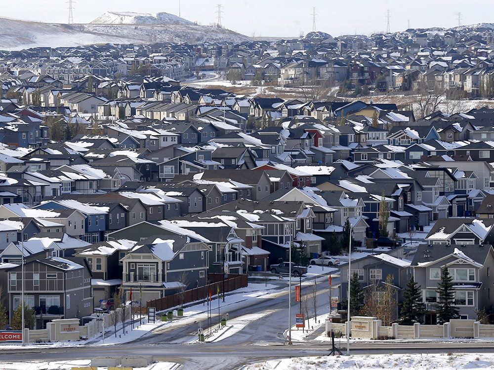  Homes are seen in Calgary on Monday, October 26, 2020.