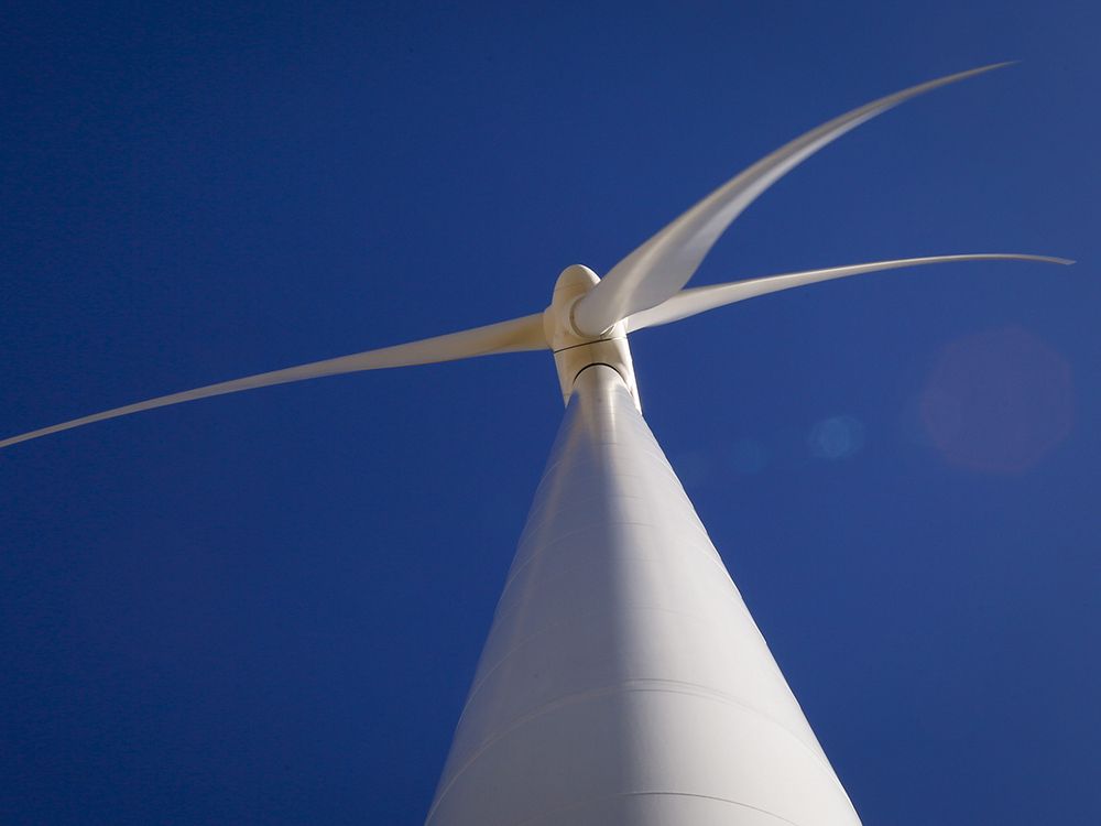  A TransAlta wind turbine is shown at a wind farm near Pincher Creek, Alta., Wednesday, March 9, 2016.