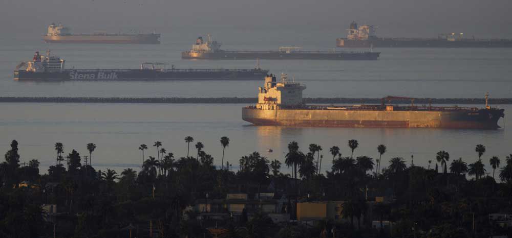  Oil tankers carrying enough crude to satisfy 20 per cent of the world’s daily consumption gathered off California’s coast in April, 2020 with nowhere to go as fuel demand collapsed.