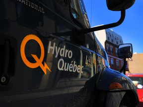 A Hydro-Québec truck in Montreal.