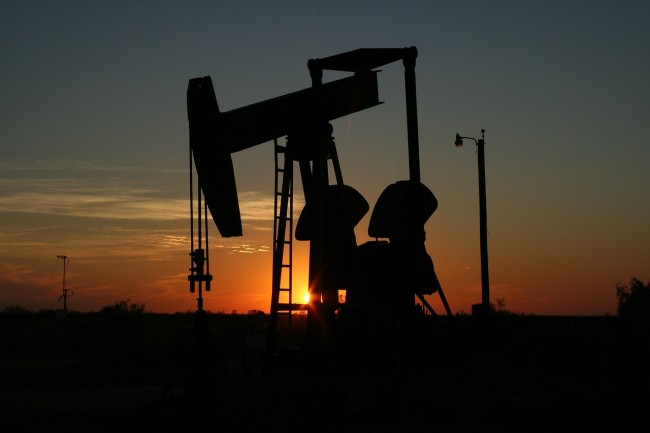 Pumpjack at sunset