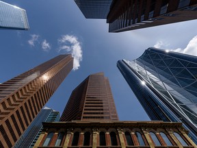 A view of downtown Calgary on June 5, 2020.