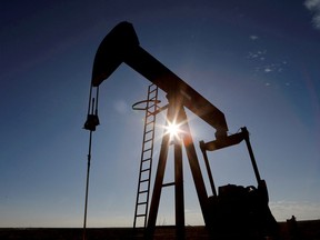 A pumpjack in the Permian Basin in Loving County, Texas.