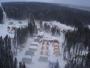 Noront Resources' Esker camp in winter, a remote northern outpost in the Ring of Fire region northeast of Thunder Bay, Ont.