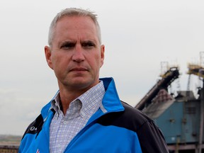 Mark Little, Suncor Energy's chief operating officer, during a tour of the Fort Hills oilsands project on Sept. 10, 2018.