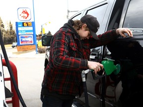 Gas prices continue to rise at the pumps in Calgary on Monday, March 7, 2022.