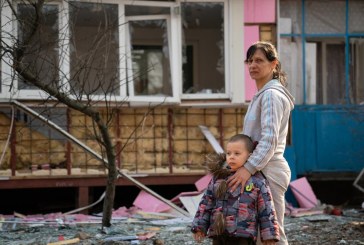 Scenes from Ukraine: Refugees, bombed-out buildings and surrogate mothers in hiding