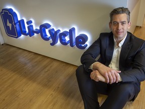 Tim Johnston in Li-Cycle's Toronto offices.