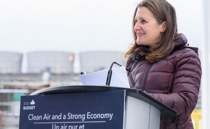 Freeland confident CO2 tax credit will lure large-scale investment