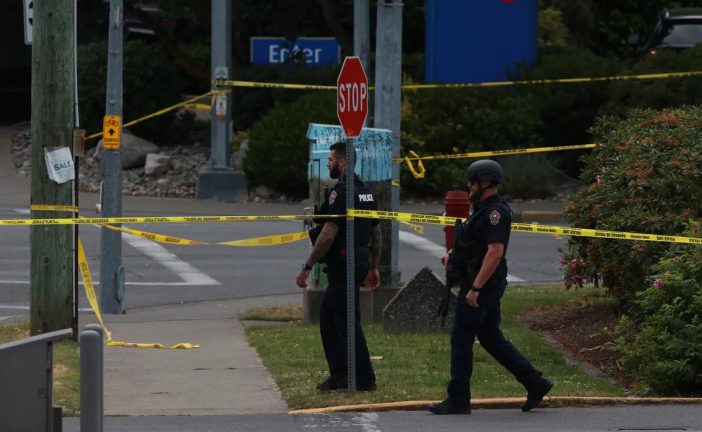 Police found explosive devices at site of Saanich, B.C., bank shootout, three officers remain in hospital