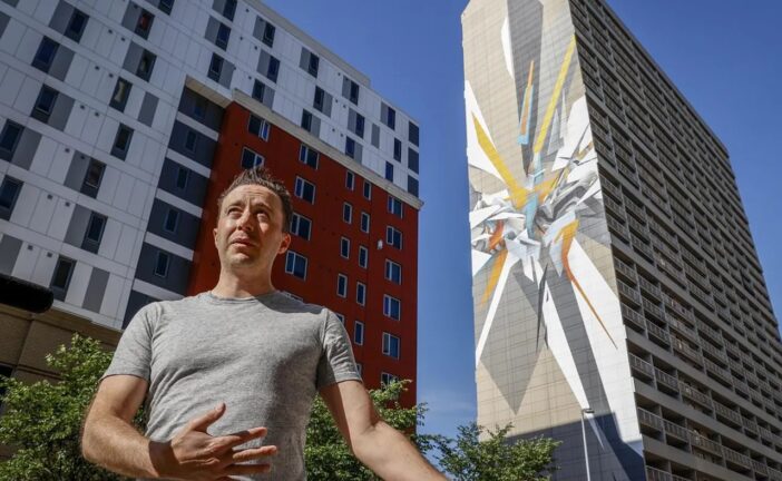 Graffiti artist completes world’s tallest mural in downtown Calgary