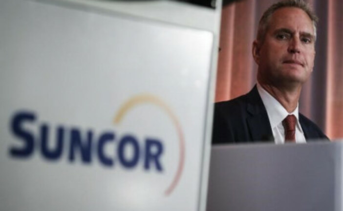 Suncor Energy says president and CEO Mark Little has stepped down, resigns from board