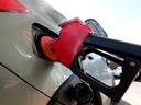 A motorist fills up at Mayfield Shell, 10220 170 St., in west Edmonton on April 1, 2022.