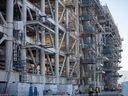 Construction of the LNG Canada site in Kitimat, B.C., in September 2022.