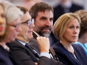 Steven Guilbeault, minister of the Environment and Climate Change, attends a climate change conference in Ottawa on Tuesday.