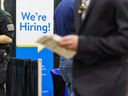 FILE PHOTO: The youth hiring fair at the Big Four Building in Calgary on Thursday, April 7, 2022.