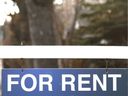 A For Rent sign is shown in front of a rental property in Calgary.