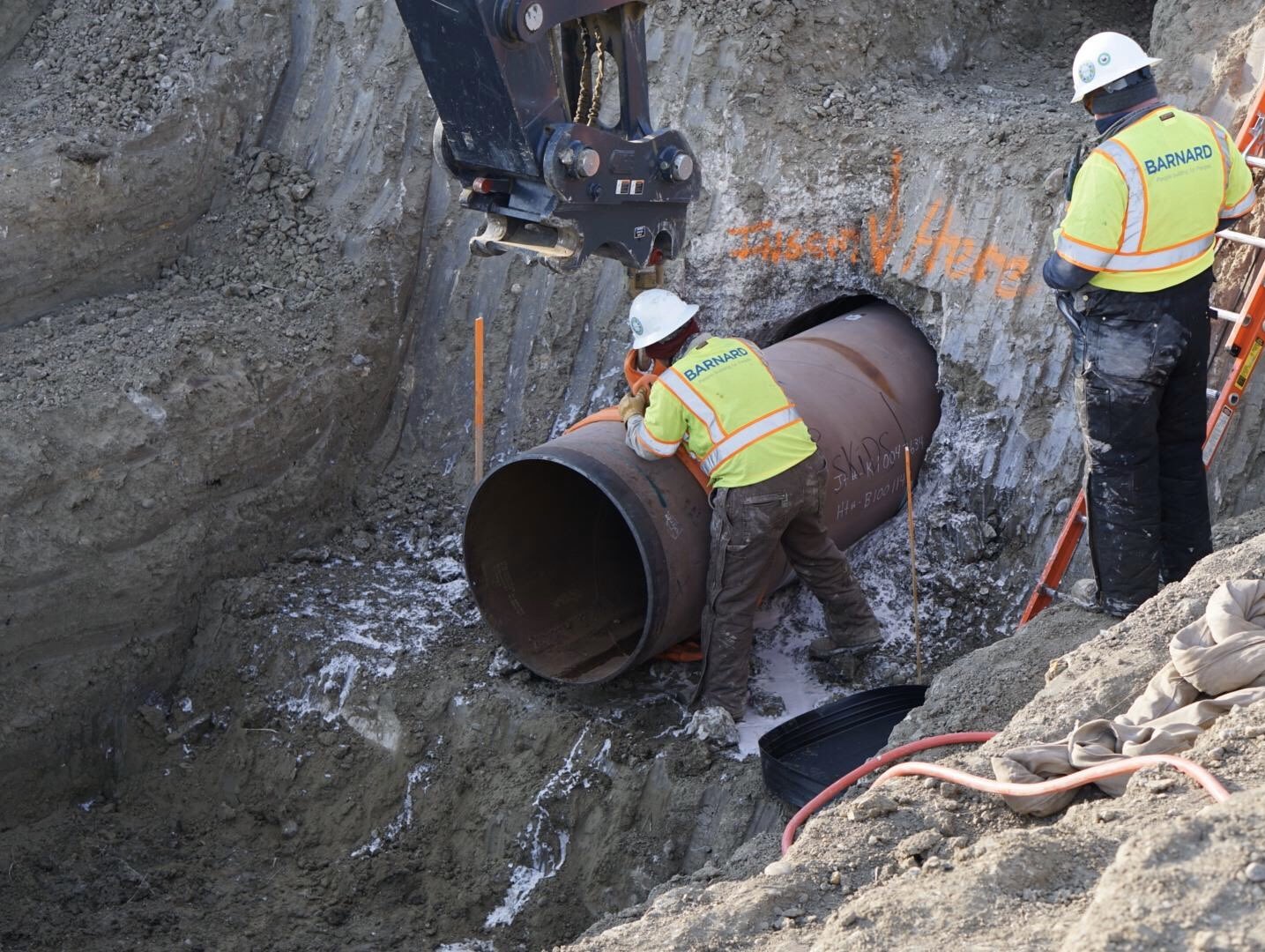 Pipeline workers