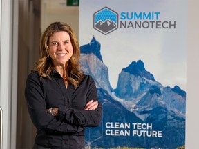Summit Nanotech CEO Amanda Hall was photographed at the company’s Calgary offices on Tuesday, January 17, 2023.