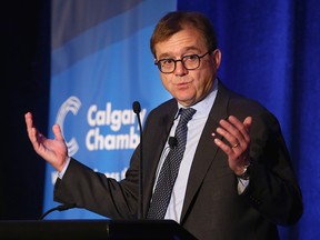Jonathan Wilkinson, Minister of Natural Resources, speaks to the Calgary Chamber of Commerce on Oct. 4, 2022.