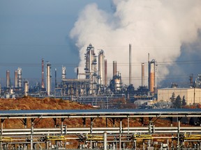 A view of Imperial Oil’s Strathcona refinery on the outskirts of Edmonton.