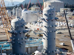 LNG Canada site construction activities are held in Kitimat, B.C., in September 2022.