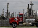 Suncor Energy Inc.'s oil refinery in Sarnia, Ont. The Canadian oil giant saw a 76 per cent surge in profit in the fourth quarter.