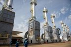 Steam generators at the Cenovus SAGD oilsands facility near Conklin, Alta.