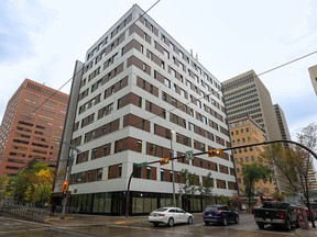 Neoma, formerly an office building in downtown Calgary, has been converted into affordable housing units and a new home for Inn from the Cold.