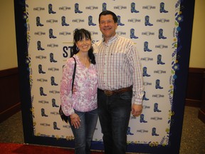 Competitive figure skating coach Cathy Taylor and her husband Mark Taylor of the Indian Reserve Council were among the guests in attendance.