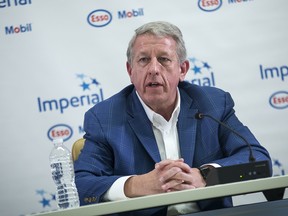 Imperial Oil president and CEO Brad Corson, pictured here in 2019, faced tough questions during a parliamentary committee hearing into the company’s tailings leaks at the Kearl oilsands mine.