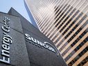 The Suncor Energy Centre picture in downtown Calgary, Alta., Friday, Sept. 16, 2022. Suncor Energy Inc. has signed a deal to sell its offshore assets in the North Sea to Equinor UK Ltd. in an agreement valued at about $1.2 billion.