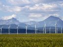 Wind Turbines at Pincher Creek, Alta.