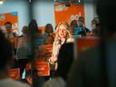 Alberta NDP Leader Rachel Notley was joined by candidates and supporters to lay out her plan for a better future at a downtown Calgary rally at the The Brownstone on May 16.
