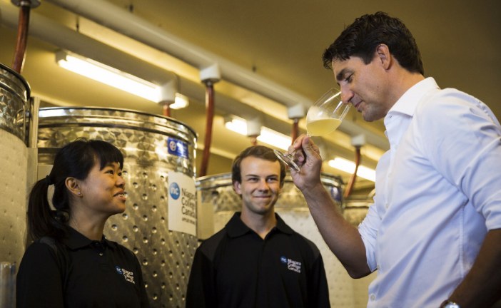 Trudeau spends Saturday sampling wine, visiting Tamil Fest